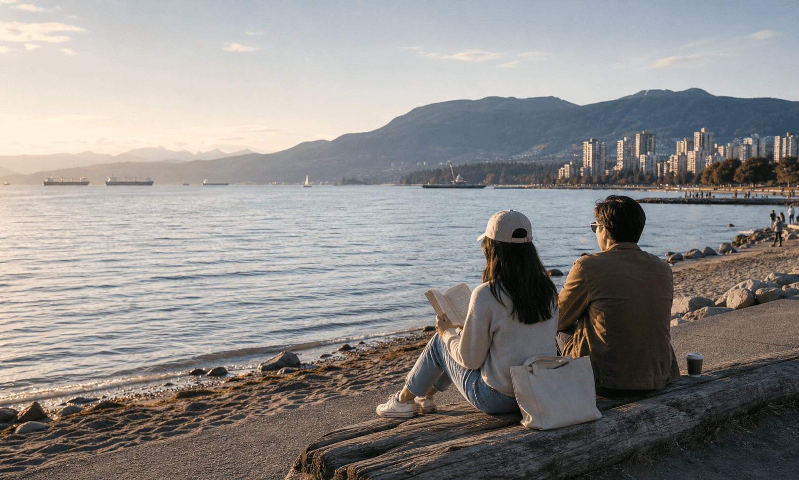 Quiet Company in a Vancouver beach setting.
